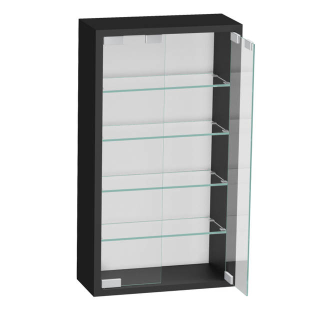 Vitrinekastje staande hangende wandvitrine - 40 x 60 x 13 cm