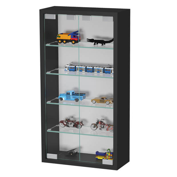 Vitrinekast staande hangende wandvitrine - 30 x 60 x 13 cm