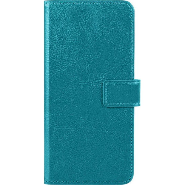 Basey OnePlus Nord 2 Hoesje Book Case Kunstleer Cover Hoes - Turquoise