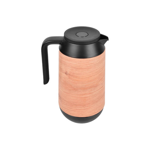 Thermos - Insulated jug 1 liter - wood look - Insulating jugs - heat up to +5h.