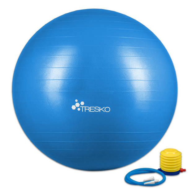 Yogabal Blauw 55 cm, Trainingsbal, Pilates, gymbal