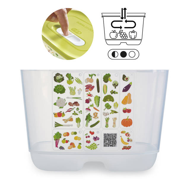 Tupperware FridgeSmart - 3-delige set - Vershoudbakjes - Groen