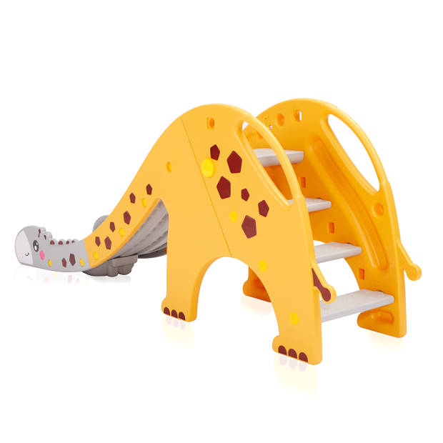 Kinderglijbaan Giraffe in geel/ grijs