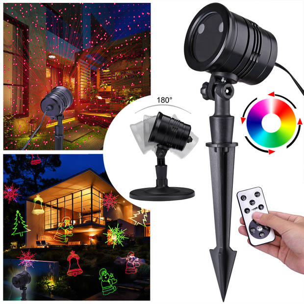 LED Laser projector lamp, lichteffect, kerstmis, winter, kerstversiering