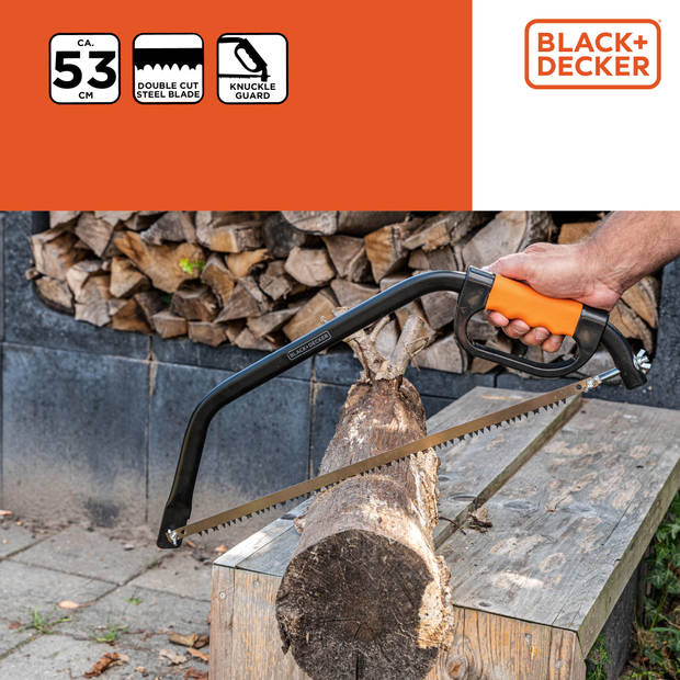 BLACK+DECKER Beugelzaag BXGTTO7032 - 21"/ 53CM - Schokabsorberend - Staal - Zwart/Oranje