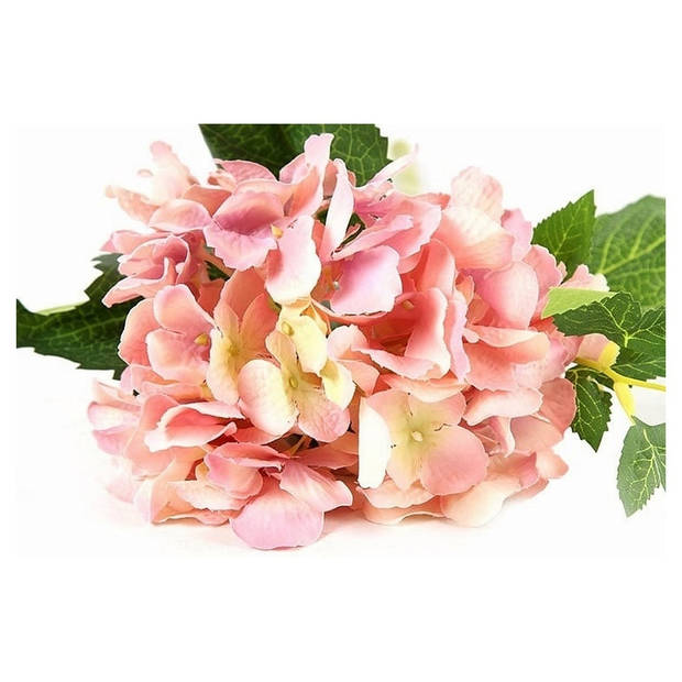 Decoratieve tak Hydrangea Roze - 64 cm