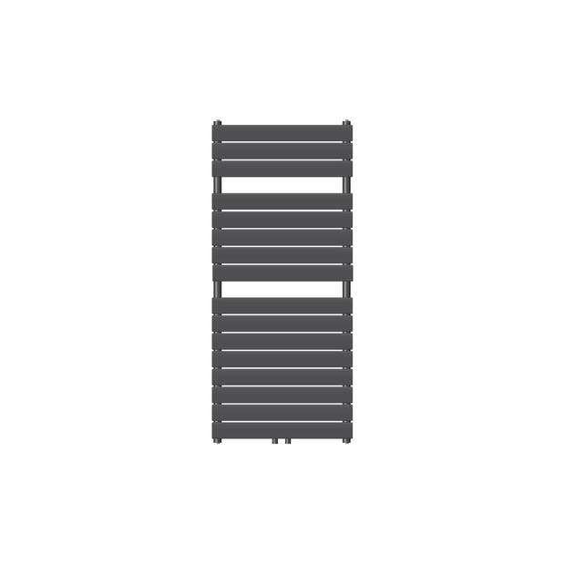 Badkamer radiator Stoom 1200x600 mm antraciet met middenaansluiting