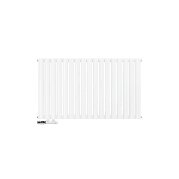 Paneelradiator enkellaags 600x1020 mm Wit incl. set wandaansluitingen ML-Design