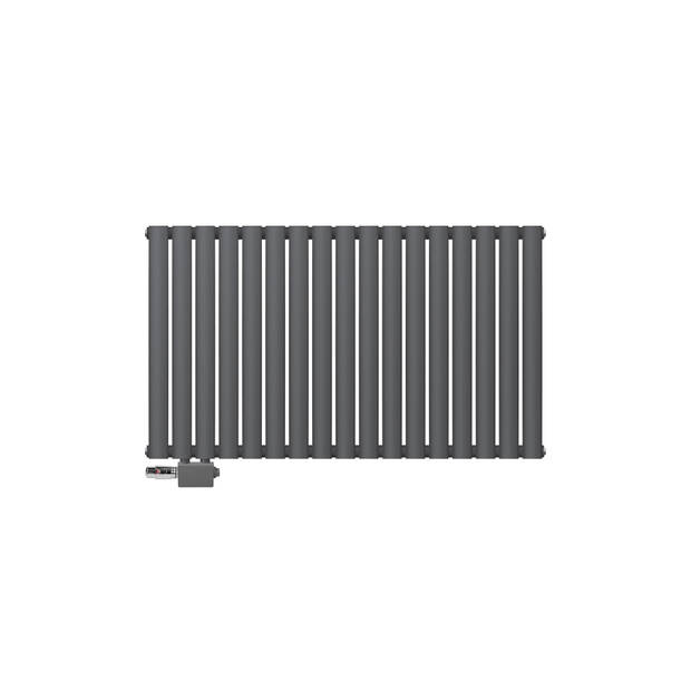 Paneelradiator enkellaags 102x60 cm antraciet incl. universele aansluitset ML design