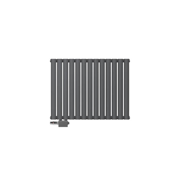 Paneelradiator enkellaags 600x780 mm antraciet incl. universele aansluitset ML design