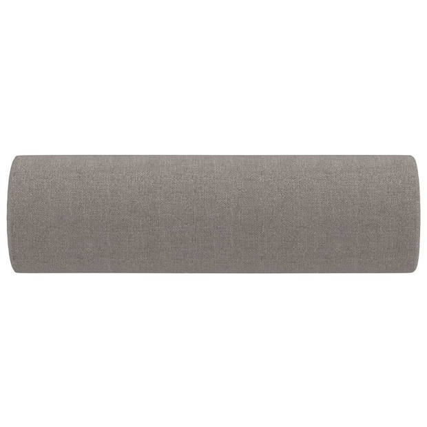 vidaXL Sierkussens 2 st 15x50 cm stof taupe