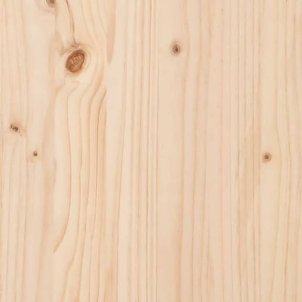 vidaXL Plantenbak met schap 82,5x34,5x81 cm massief grenenhout