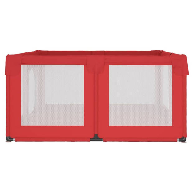vidaXL Babybox met 2 deuren oxford stof rood