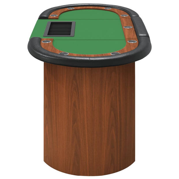 The Living Store Pokertafel - Groen - 160 x 80 x 75 cm - Casino kwaliteit