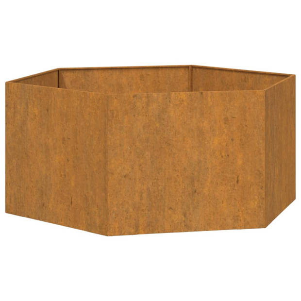 vidaXL Plantenbak roestig 90x90x45 cm cortenstaal