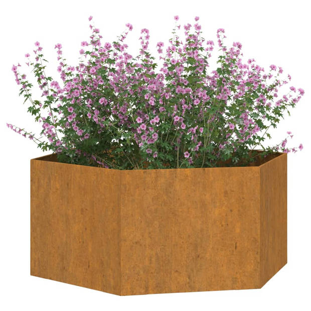 vidaXL Plantenbak roestig 90x90x45 cm cortenstaal