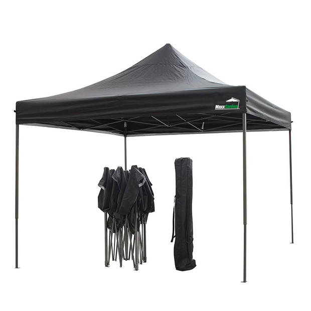 MaxxGarden Partytent - Paviljoen - 3x3 - Easy Up - Opvouwbaar - Waterdicht - Incl. Draagtas - Zwart