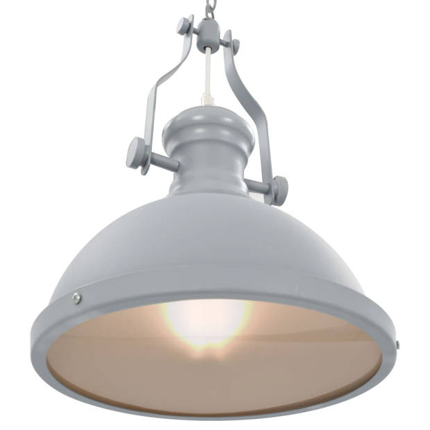 vidaXL Plafondlamp rond E27 grijs