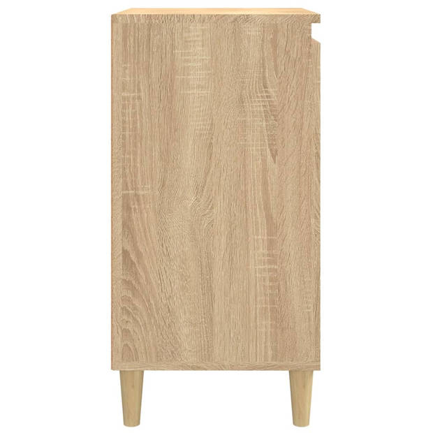 vidaXL Nachtkastjes 2 st 40x35x70 cm bewerkt hout sonoma eikenkleurig