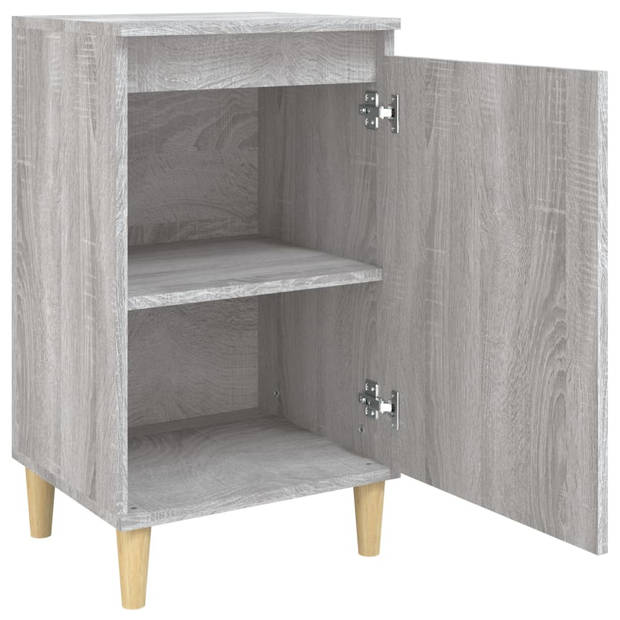 vidaXL Nachtkastjes 2 st 40x35x70 cm bewerkt hout grijs sonoma eiken