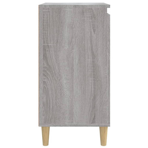 vidaXL Nachtkastjes 2 st 40x35x70 cm bewerkt hout grijs sonoma eiken