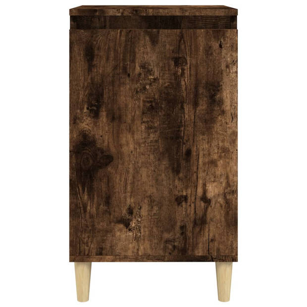 vidaXL Nachtkastjes 2 st 40x35x70 cm bewerkt hout gerookt eikenkleurig