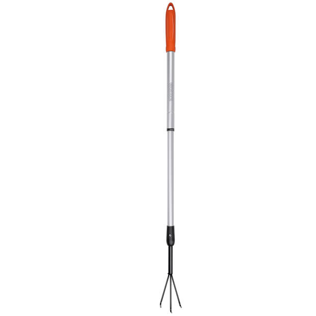 BLACK+DECKER Cultivator - Telescopische Steel 77 - 112 CM - 3 Tanden - Aluminium/ Koolstofstaal