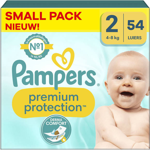 Pampers - Premium Protection - Maat 2 - Small Pack - 54 luiers - 4/8 KG