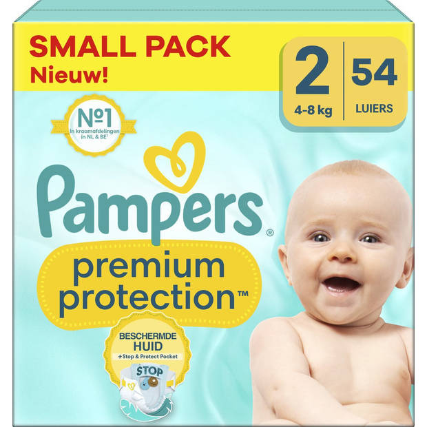 Pampers - Premium Protection - Maat 2 - Small Pack - 54 luiers - 4/8 KG