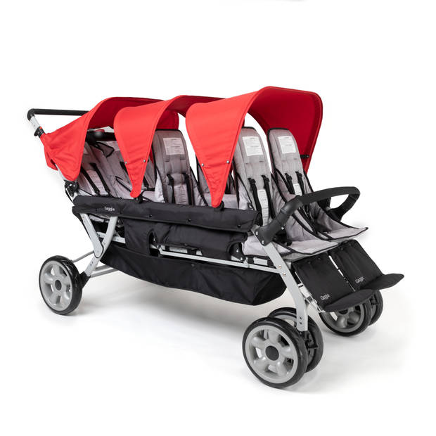 GAGGLE Jamboree Kinderwagen voor 6 kinderen Buggy met zonnekap in Blauw