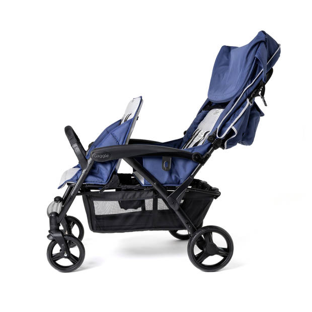 GAGGLE Odyssey 4x4 Quad Kinderwagen voor 4 kinderen Buggy met zonnekap in Blauw / Zwart