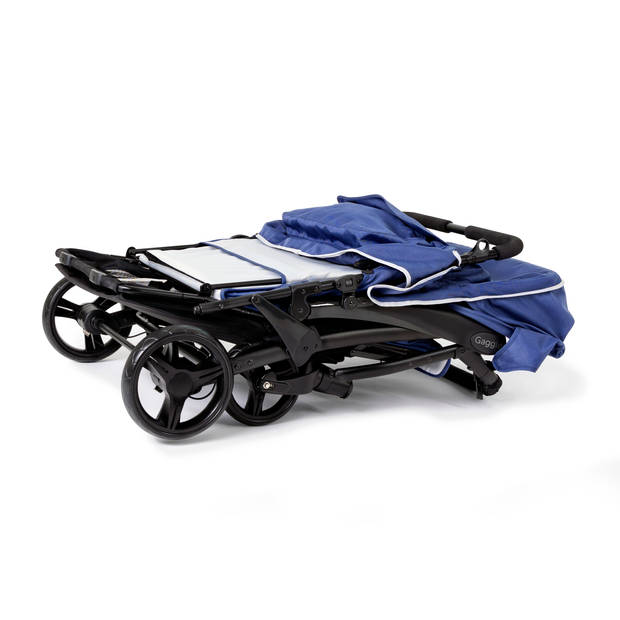 GAGGLE Odyssey 4x4 Quad Kinderwagen voor 4 kinderen Buggy met zonnekap in Blauw / Zwart