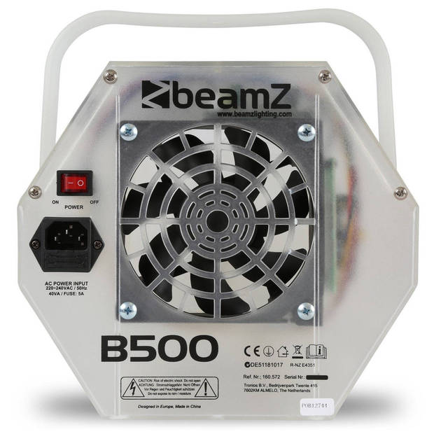 Bellenblaasmachine - BeamZ B500LED bubble machine incl. 1 liter bellenblaasvloeistof