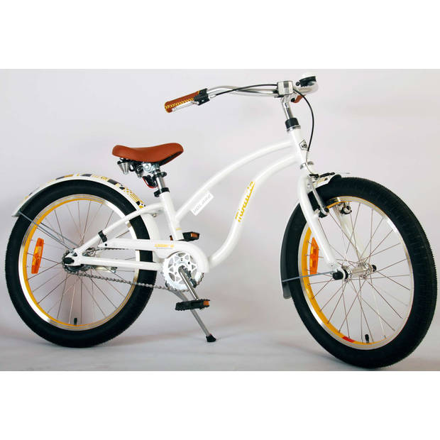 Volare Miracle Cruiser Kinderfiets - Meisjes - 20 inch - Wit