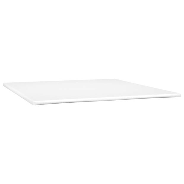 vidaXL Boxspring met matras stof zwart 160x200 cm