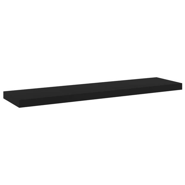 vidaXL Wandschappen 4 st 40x10x1,5 cm spaanplaat zwart