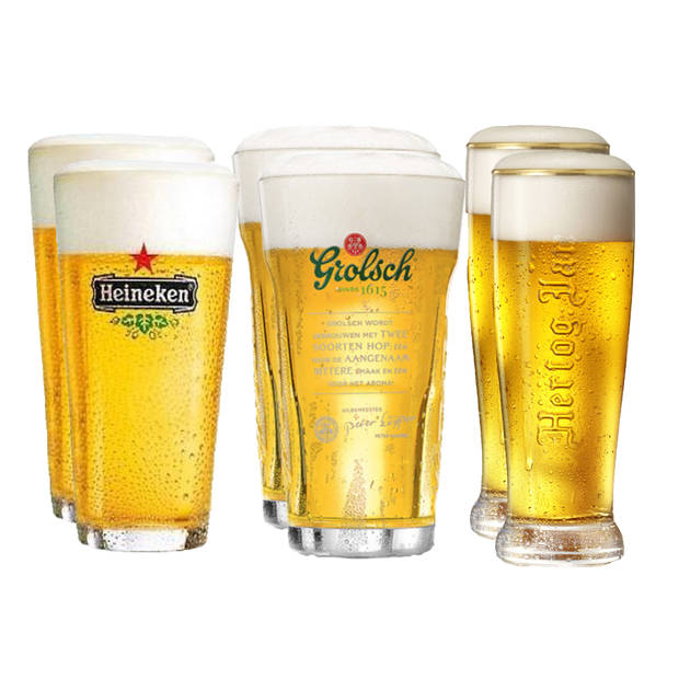 Bierglazen cadeau set - The Pilsener 2 - 6 Stuks