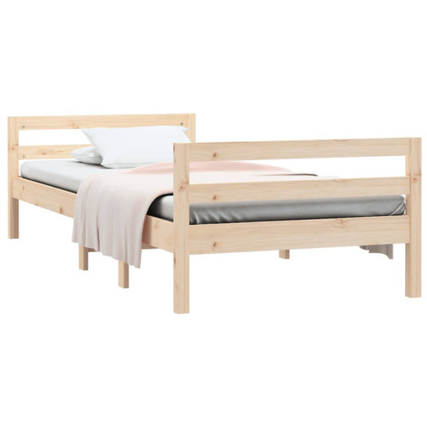 vidaXL Bedframe zonder matras massief grenenhout 80x200 cm