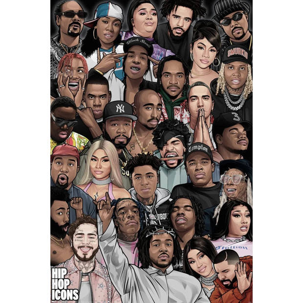 Poster Hip Hop Icons 61x91,5cm