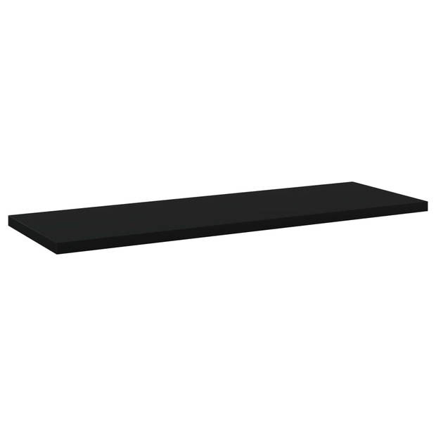 vidaXL Wandschappen 4 st 60x20x1,5 cm spaanplaat zwart