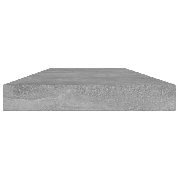 vidaXL Wandschappen 4 st 40x10x1,5 cm bewerkt hout betongrijs