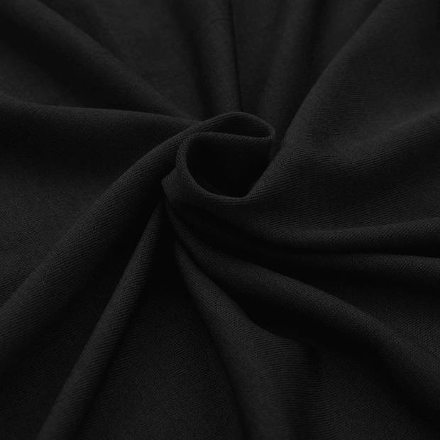 vidaXL Tafelhoes stretch zwart 183x76x74 cm 2 st