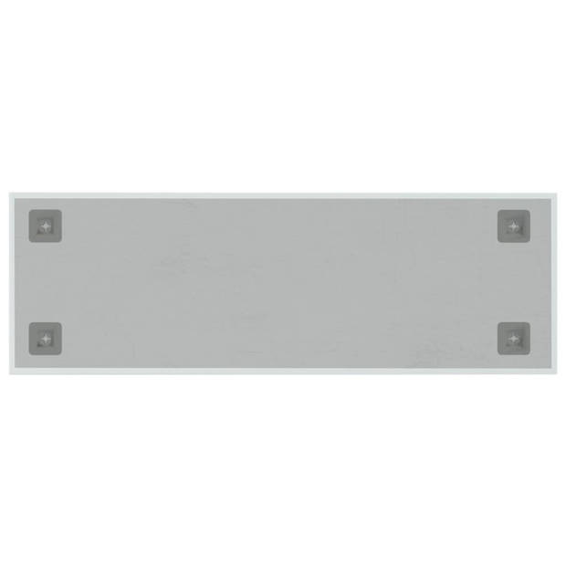 vidaXL Magneetbord wandgemonteerd 60x20 cm gehard glas wit