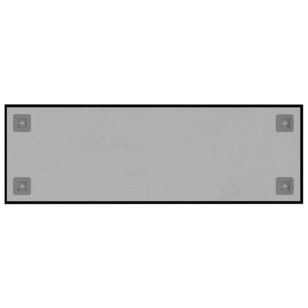 vidaXL Magneetbord wandgemonteerd 60x20 cm gehard glas zwart