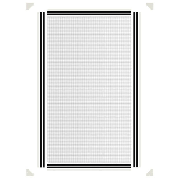 vidaXL Insectenhor voor ramen magnetisch 80x140 cm wit