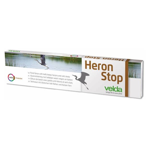Velda Vijverhek met bellen Heron Stop 2x12,5 m