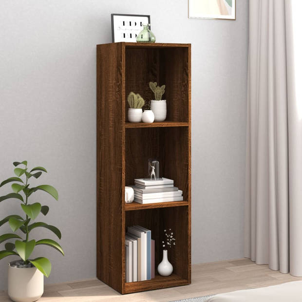 vidaXL Boekenkast/tv-meubel 36x30x114 cm bruin eikenkleur