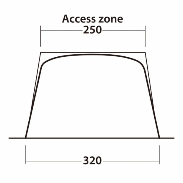 Outwell Luifel Touring Canopy zwart en grijs