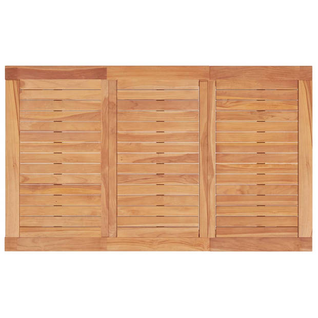 vidaXL Tuintafel 150x90x75 cm massief teakhout