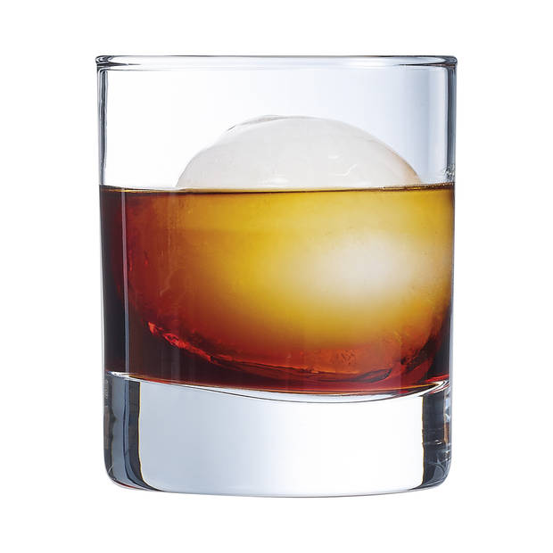 Whisky glazen - 6x - Princesa serie - transparant - 310 ml - Whiskeyglazen